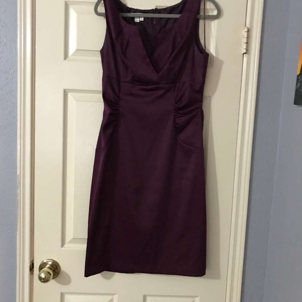 Purple evening dress